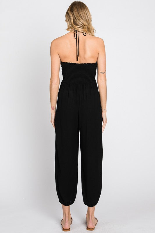 Jogger Style Jumpsuit in Black