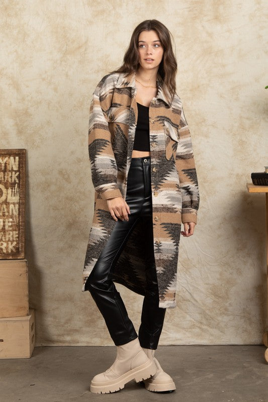 Western best sale long coat