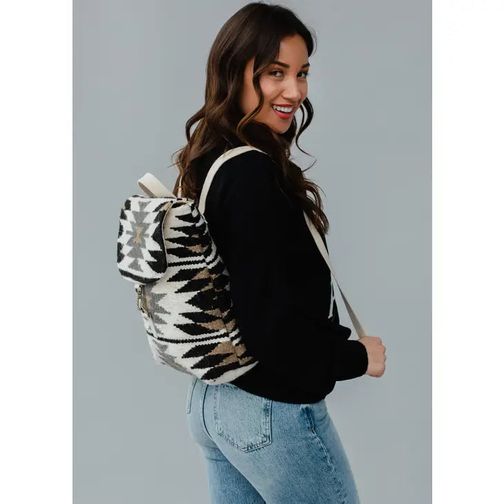 Woven Aztec Backpack