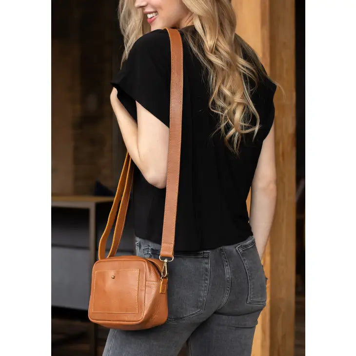 Brown Leather Crossbody Purse