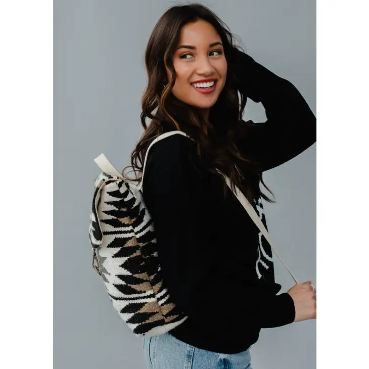 Woven Aztec Backpack