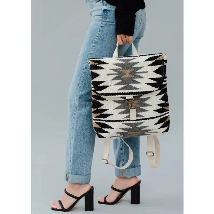 Woven Aztec Backpack