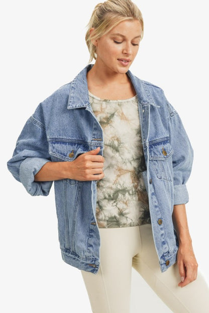 Oversized Vintage Style Denim Jacket