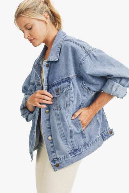 Oversized Vintage Style Denim Jacket