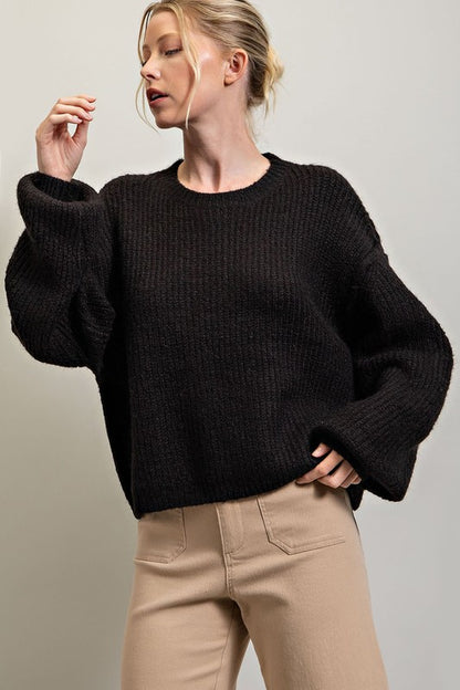 Fall Perfection Sweater in Black