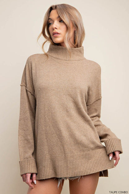 Comfy Cozy Sweater in Taupe