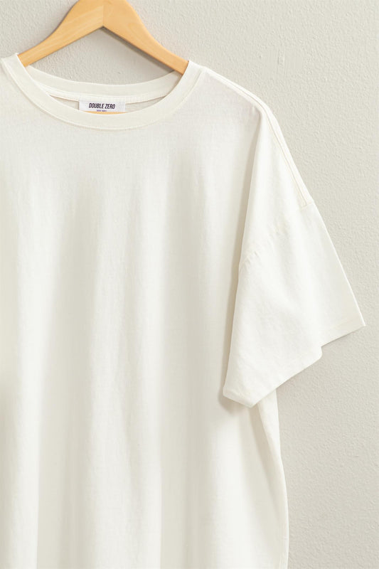 The Perfect Oversized Tee in Off White